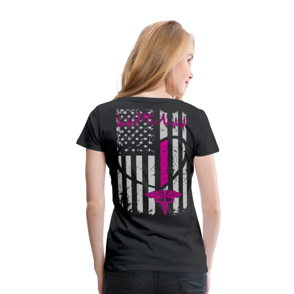 PCA Nurse Flag Women’s Premium T-Shirt