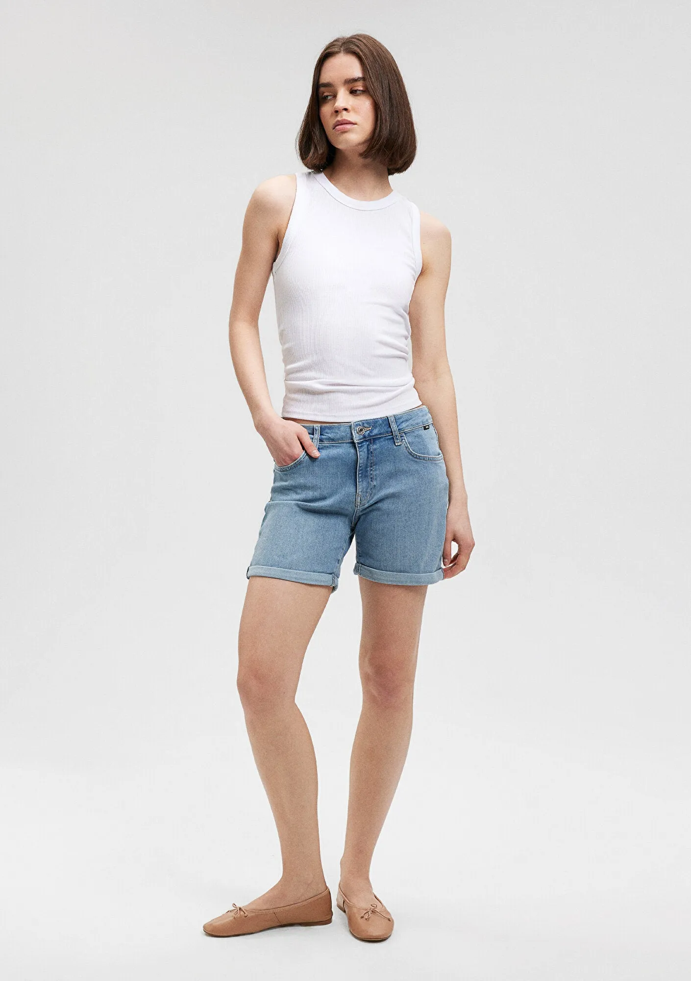 Pixie Shaded Vintage Jean Shorts