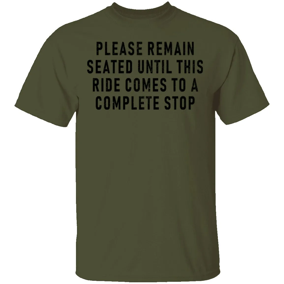 Please Remain Seated Until This RIde Comes To A Complete Stop T-Shirt