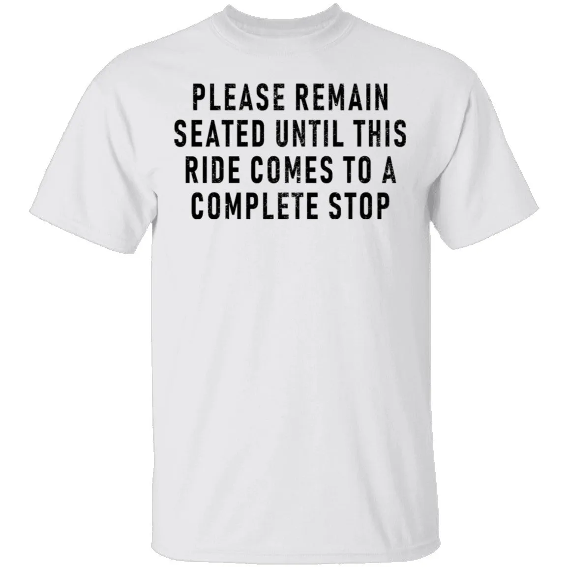 Please Remain Seated Until This RIde Comes To A Complete Stop T-Shirt