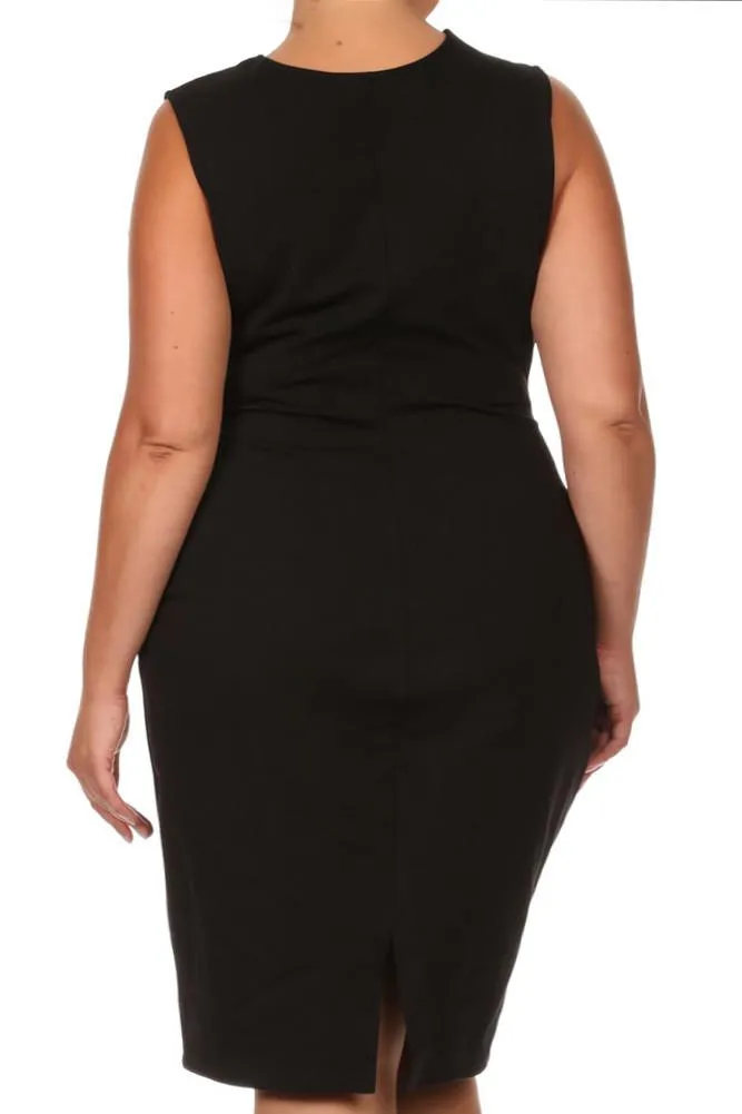 Plus Size Sexy Asymmetrical Lace Up Dress