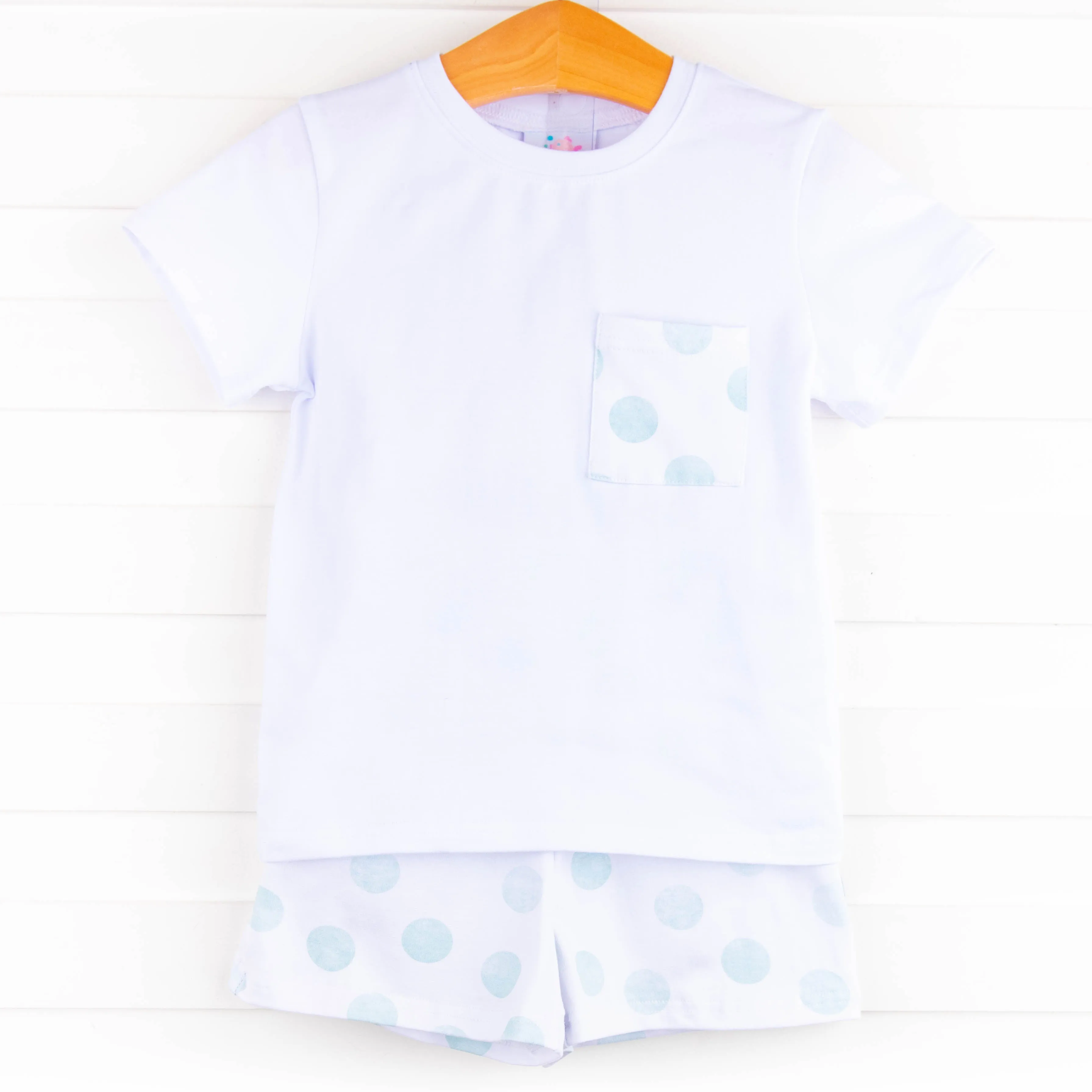 Precious Polka Dot Short Set, Green