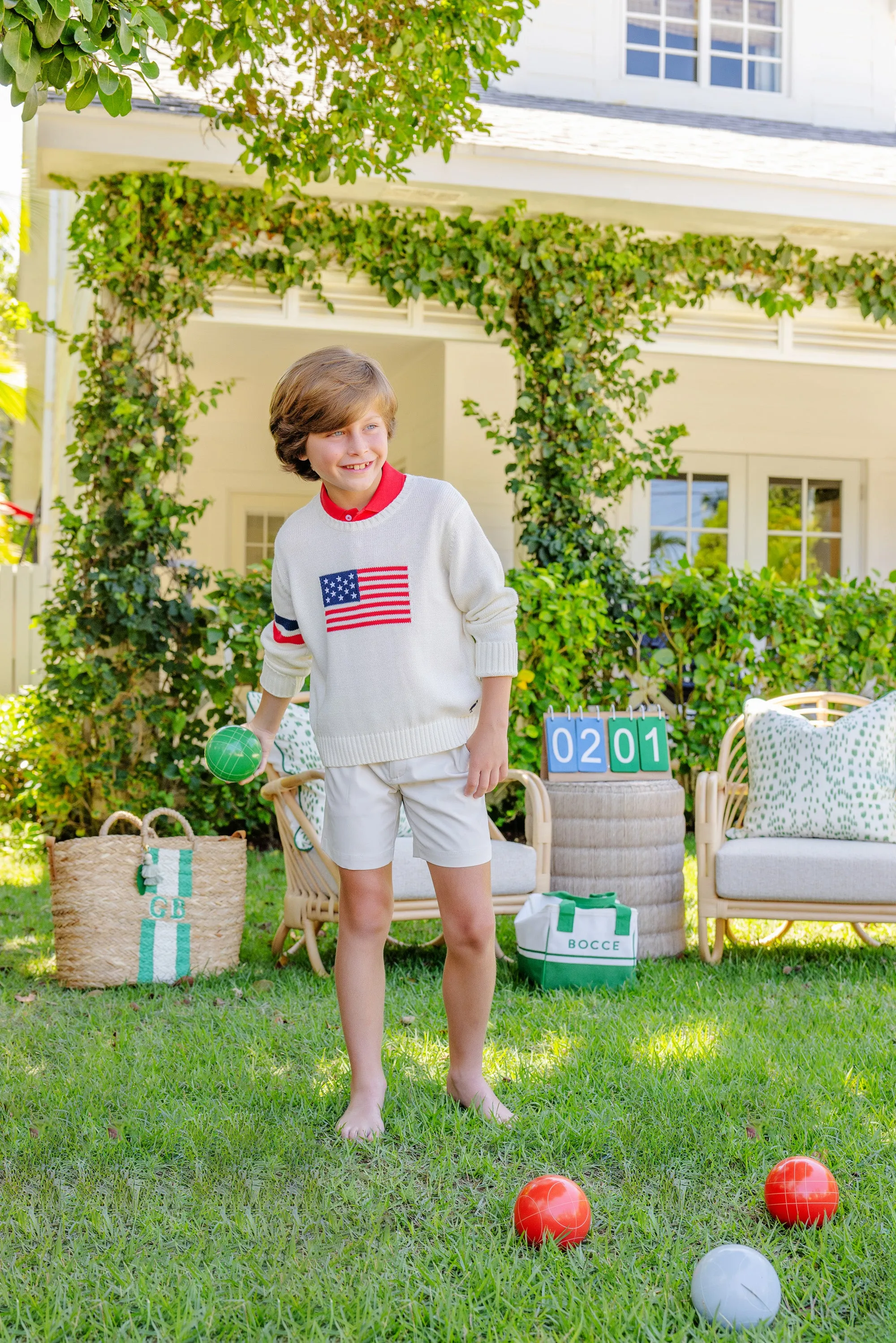 Prepletic™ Charlie's Chinos - Saratoga Stone with Saratoga Stone Stork