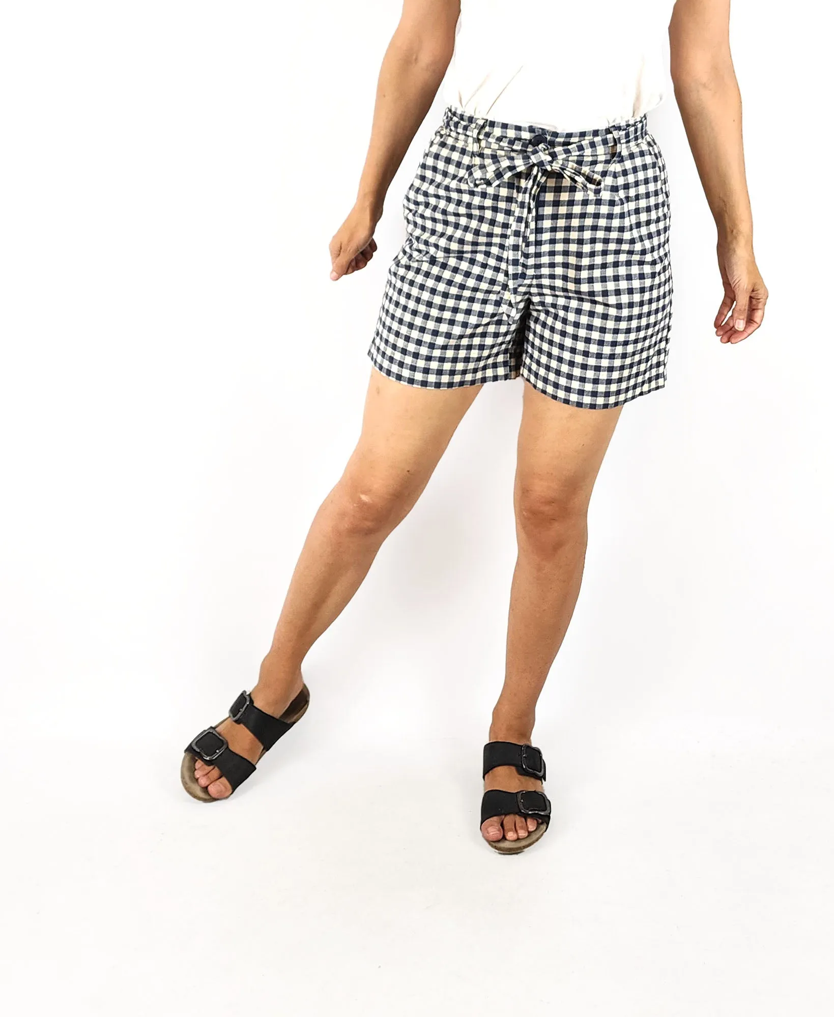 Princess Highway blue gingham shorts size 8
