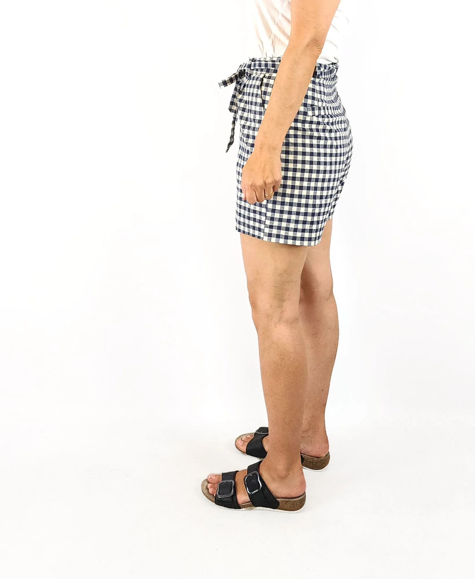 Princess Highway blue gingham shorts size 8