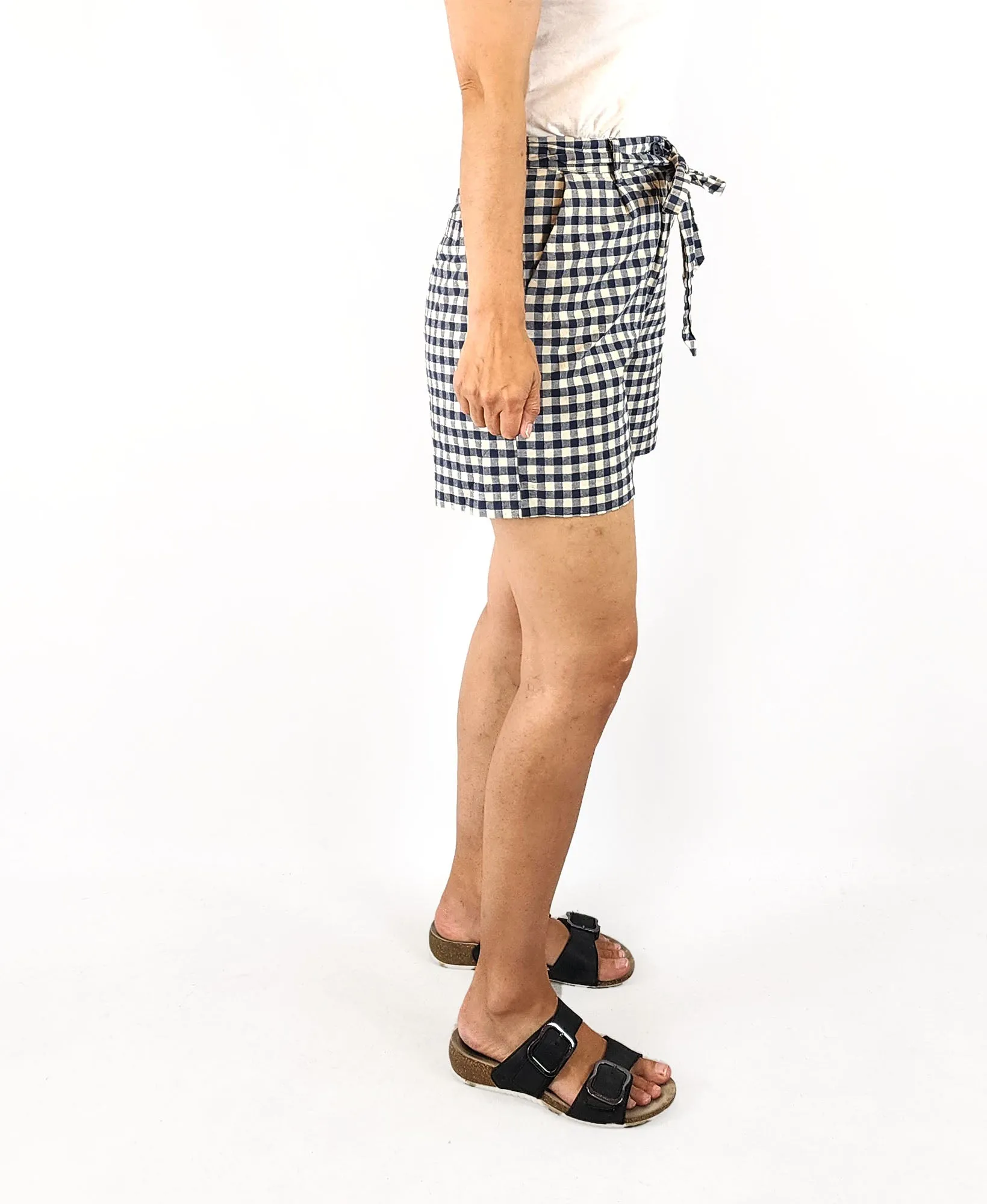 Princess Highway blue gingham shorts size 8