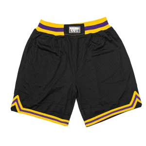 Pro Club Classic Basketball Shorts - Black/Gold