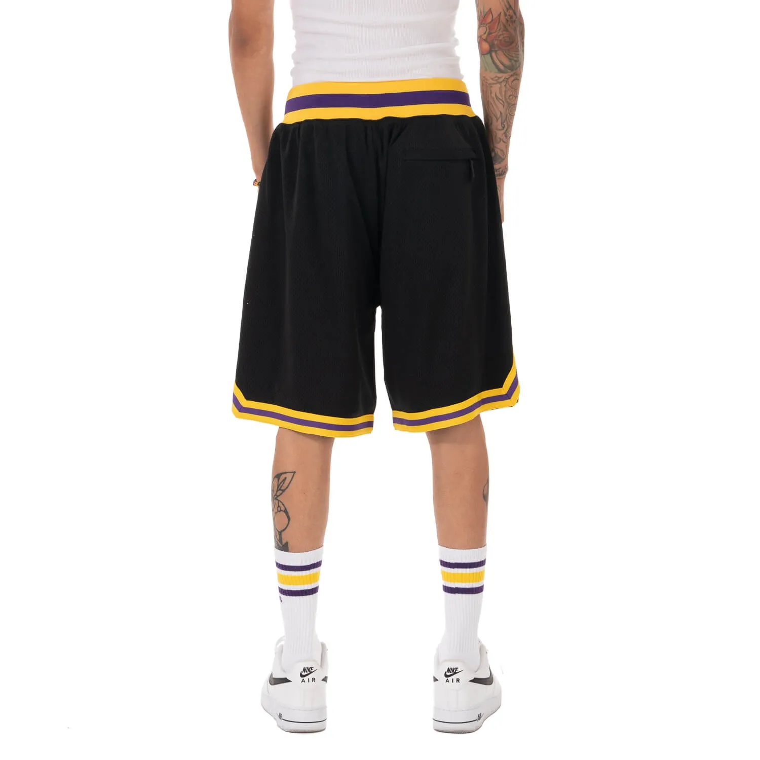 Pro Club Classic Basketball Shorts - Black/Gold