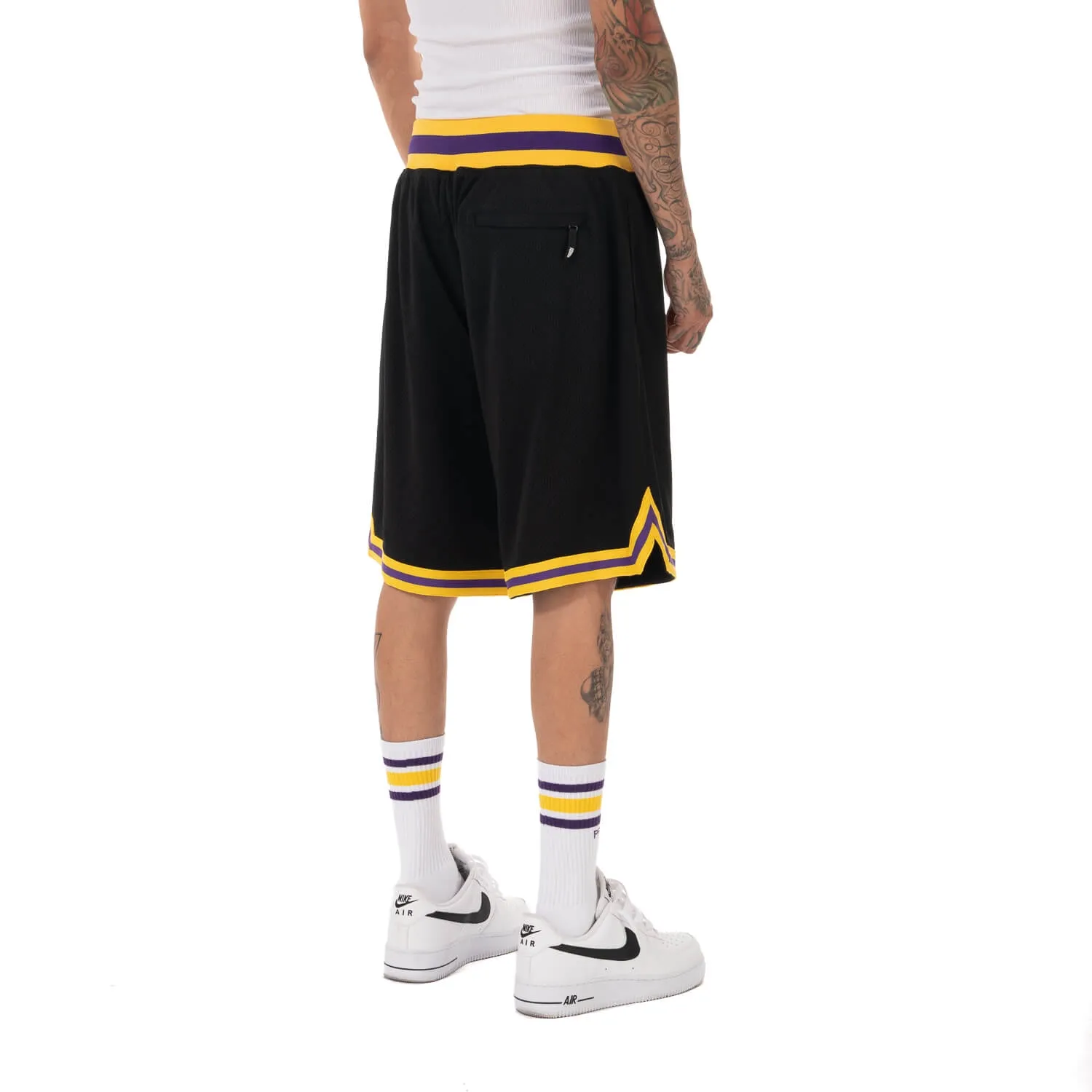 Pro Club Classic Basketball Shorts - Black/Gold