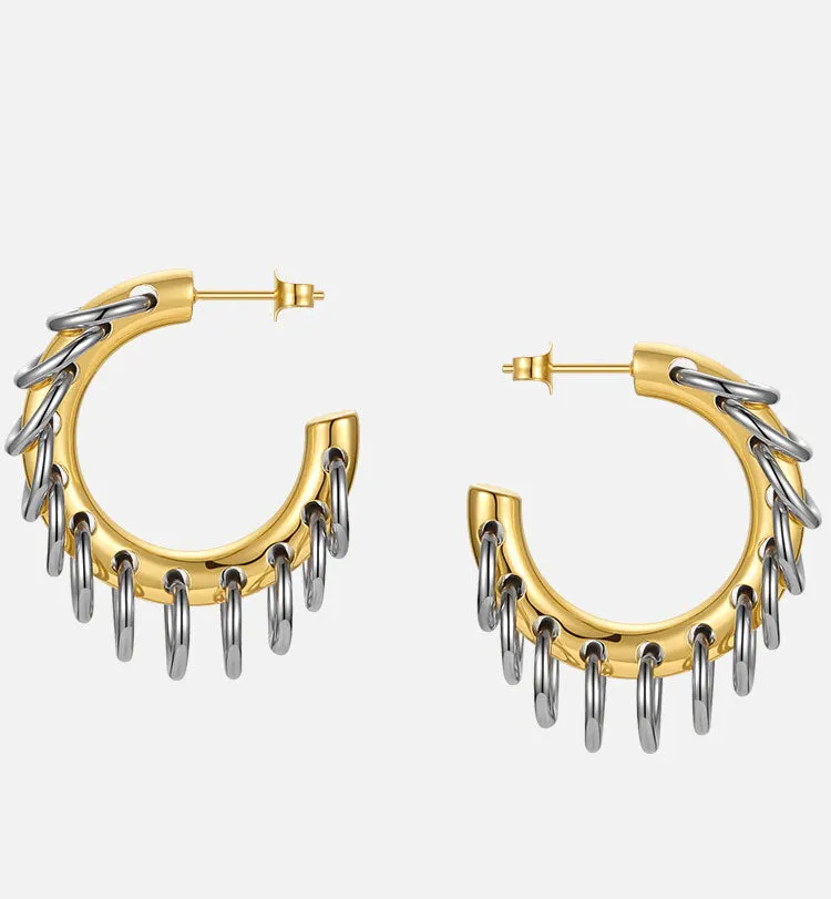 PUNK ME UP HOOP EARRINGS