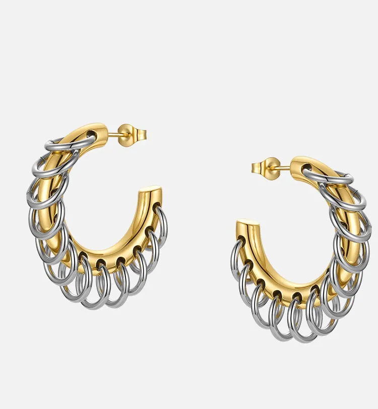 PUNK ME UP HOOP EARRINGS