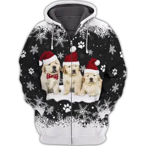 Puppy Golden Retriever 3D All Over Printed Shirts