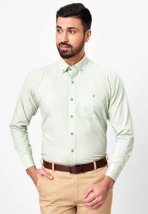 Pure Cotton Semi Formal-Smart Fit Shirt - 42424