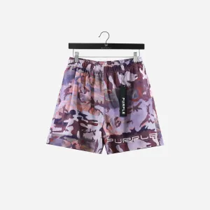 Purple Brand Printed All Round Short - Impressionist Camp Magenta P504-PLCS322