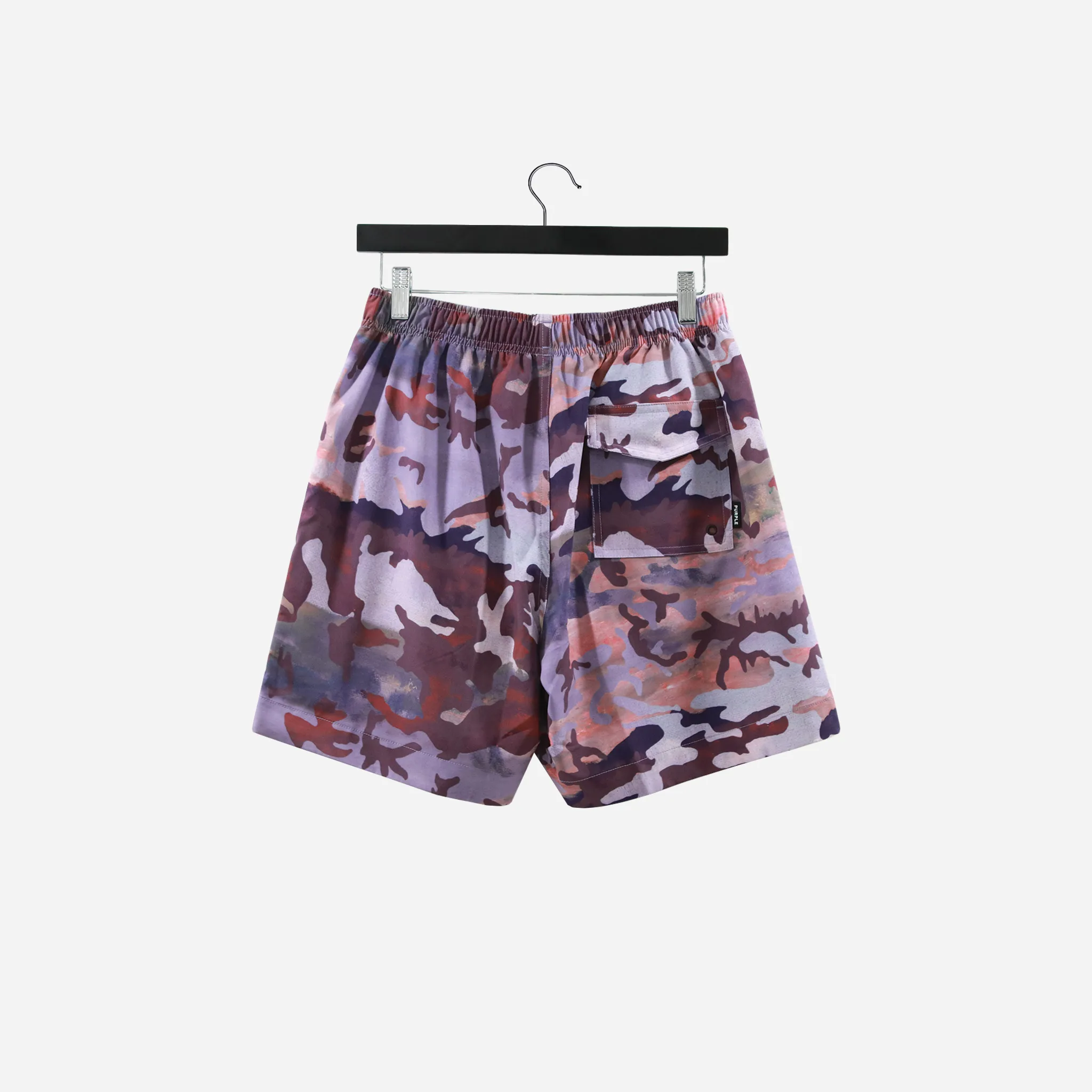 Purple Brand Printed All Round Short - Impressionist Camp Magenta P504-PLCS322