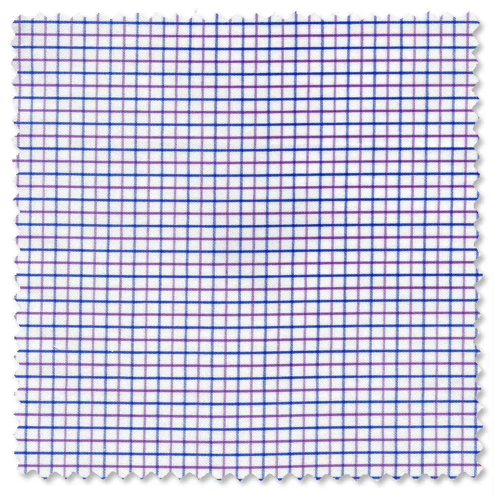 Purple Twill Tattersall