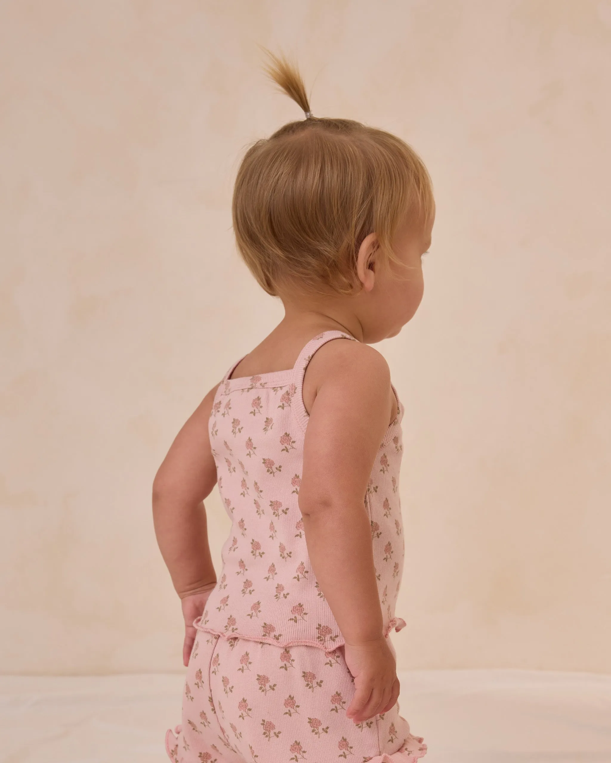 Quincy Mae Evie Tank   Shortie Set - Roses