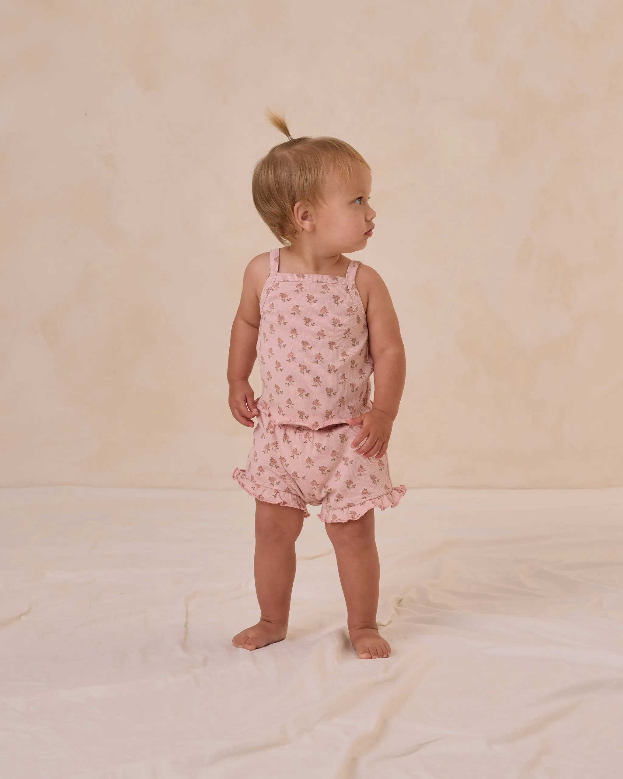 Quincy Mae Evie Tank   Shortie Set - Roses