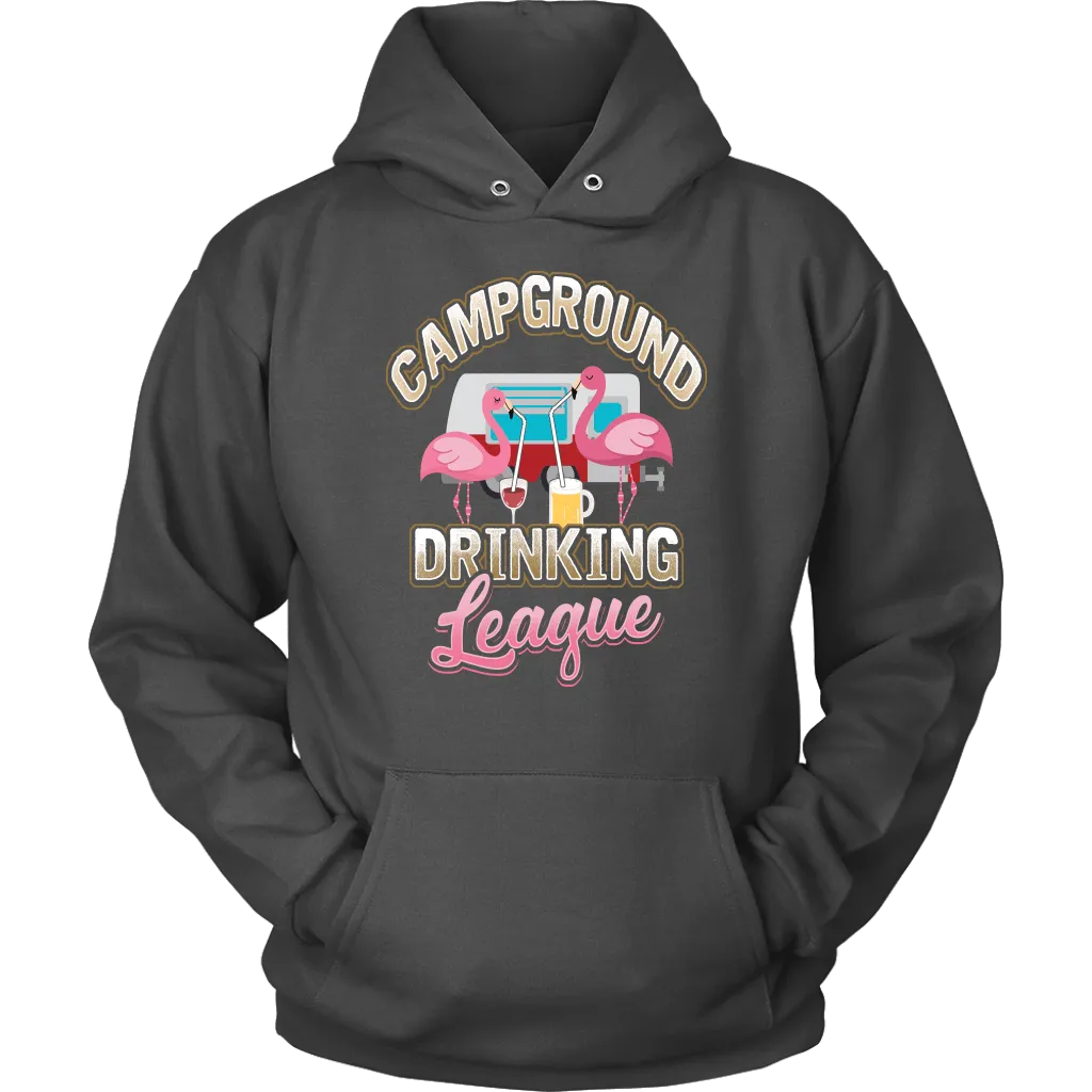 "Campground Drinking League" - Shirts and Hoodies