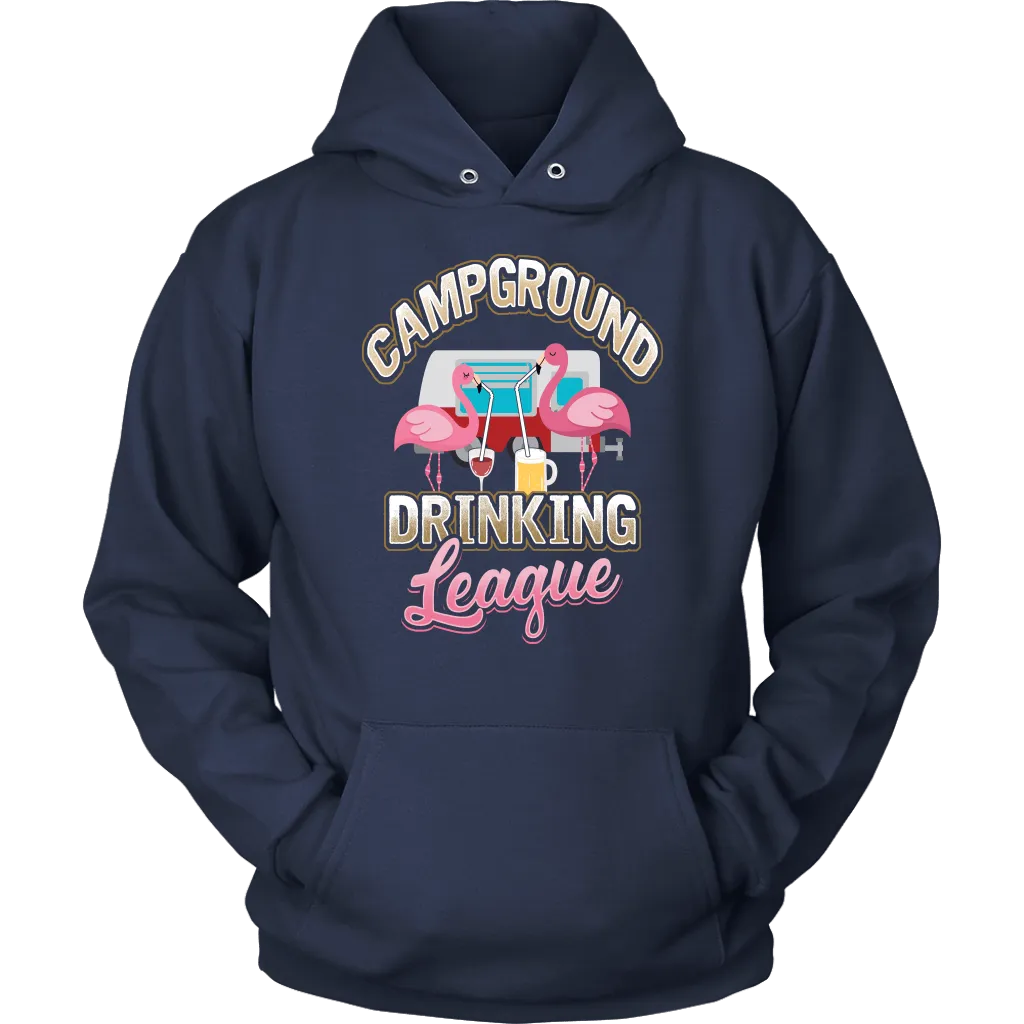"Campground Drinking League" - Shirts and Hoodies
