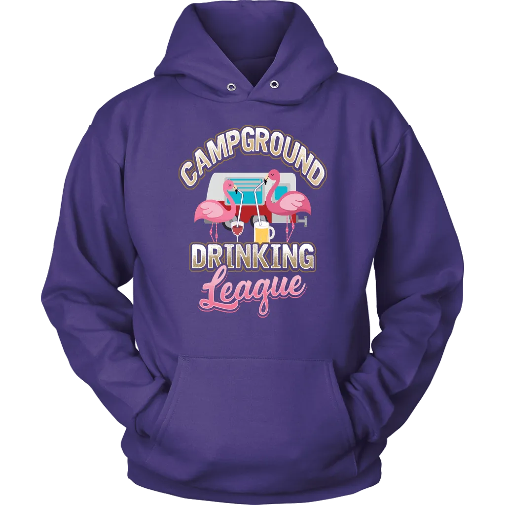 "Campground Drinking League" - Shirts and Hoodies