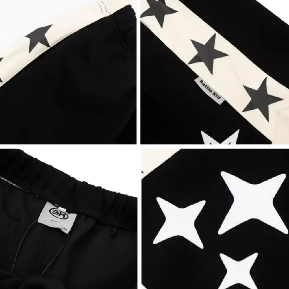 "Classic Star-Stitched Couple" Shorts