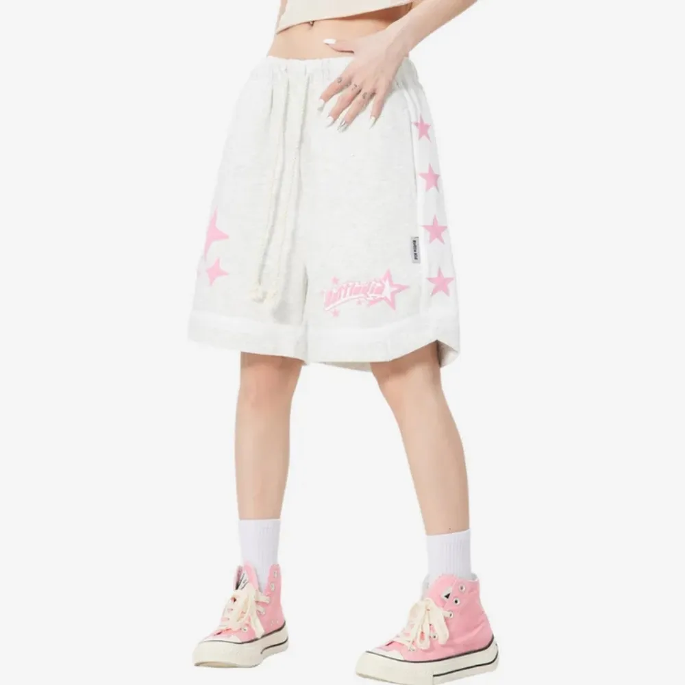 "Classic Star-Stitched Couple" Shorts