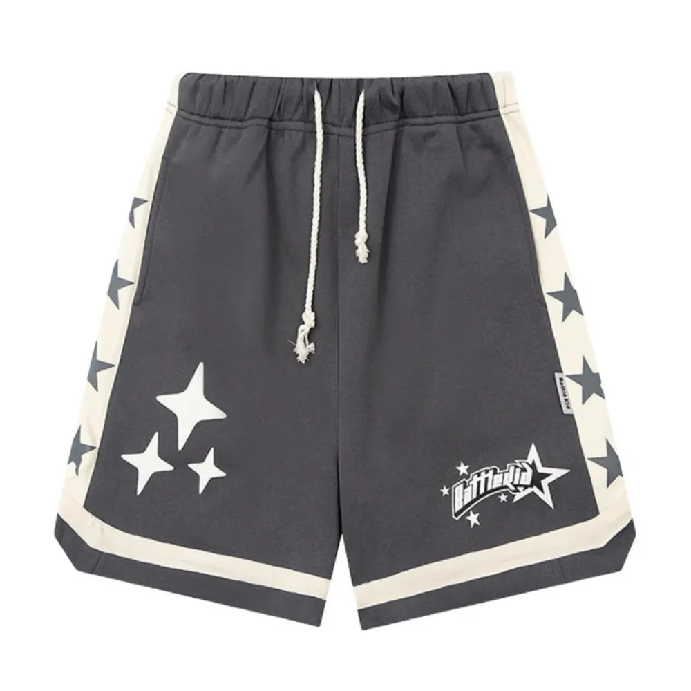 "Classic Star-Stitched Couple" Shorts