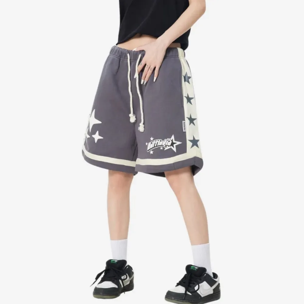 "Classic Star-Stitched Couple" Shorts