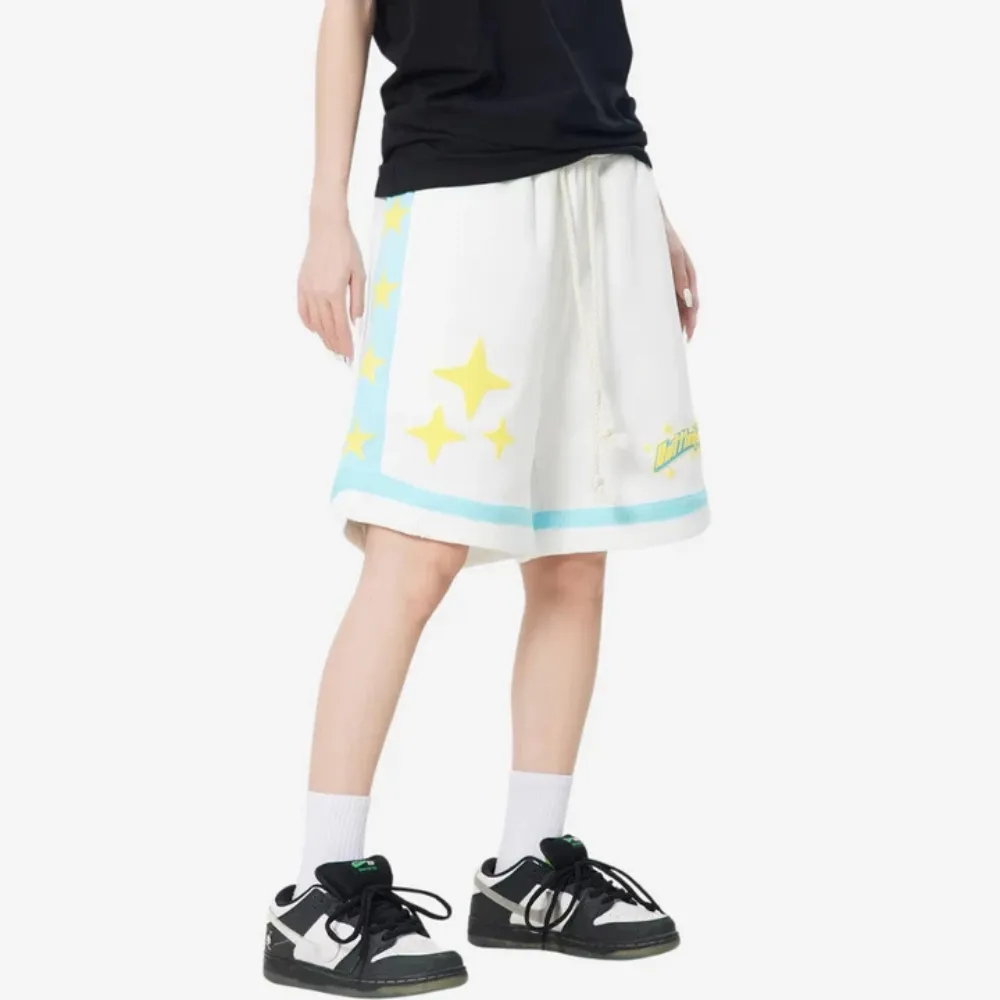 "Classic Star-Stitched Couple" Shorts