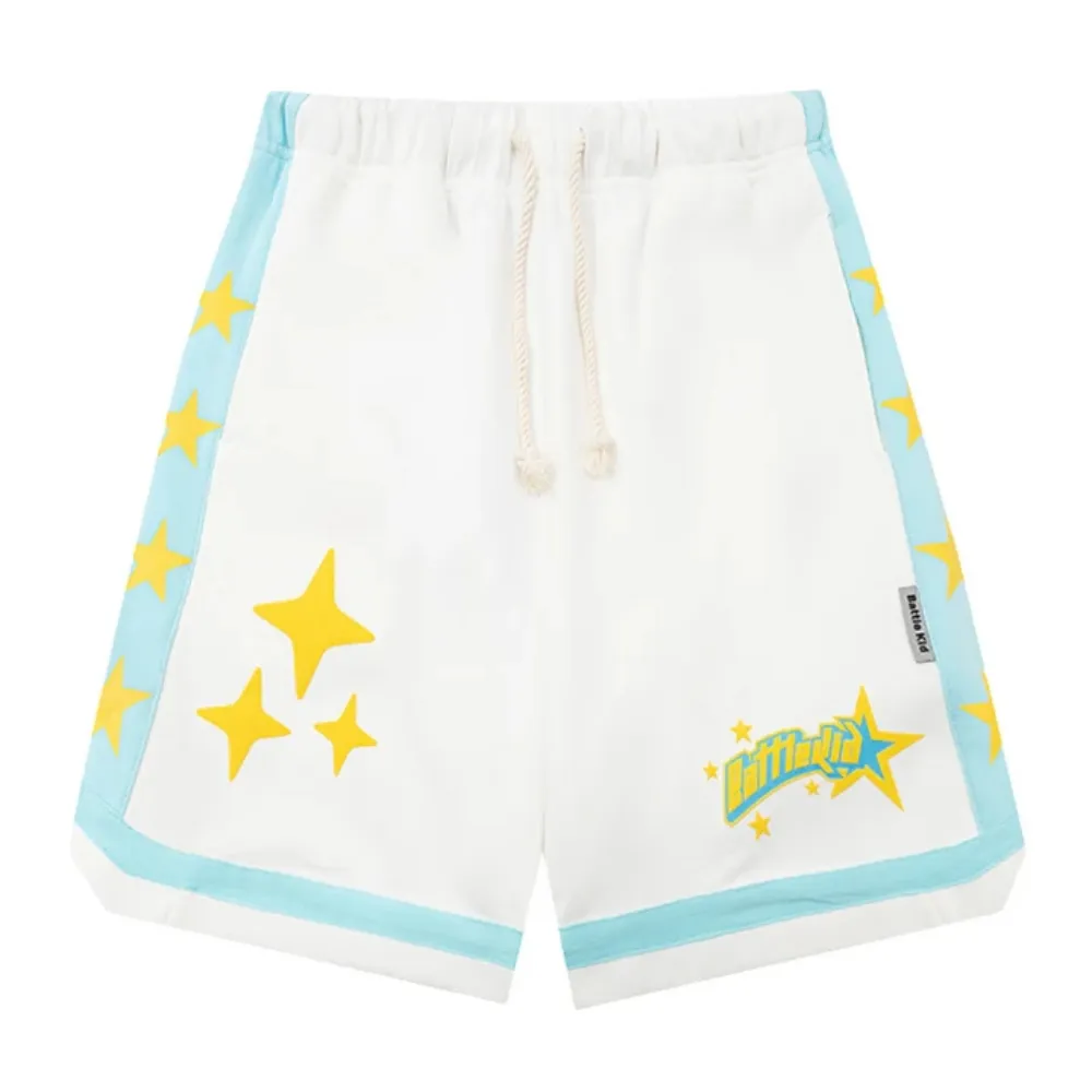 "Classic Star-Stitched Couple" Shorts