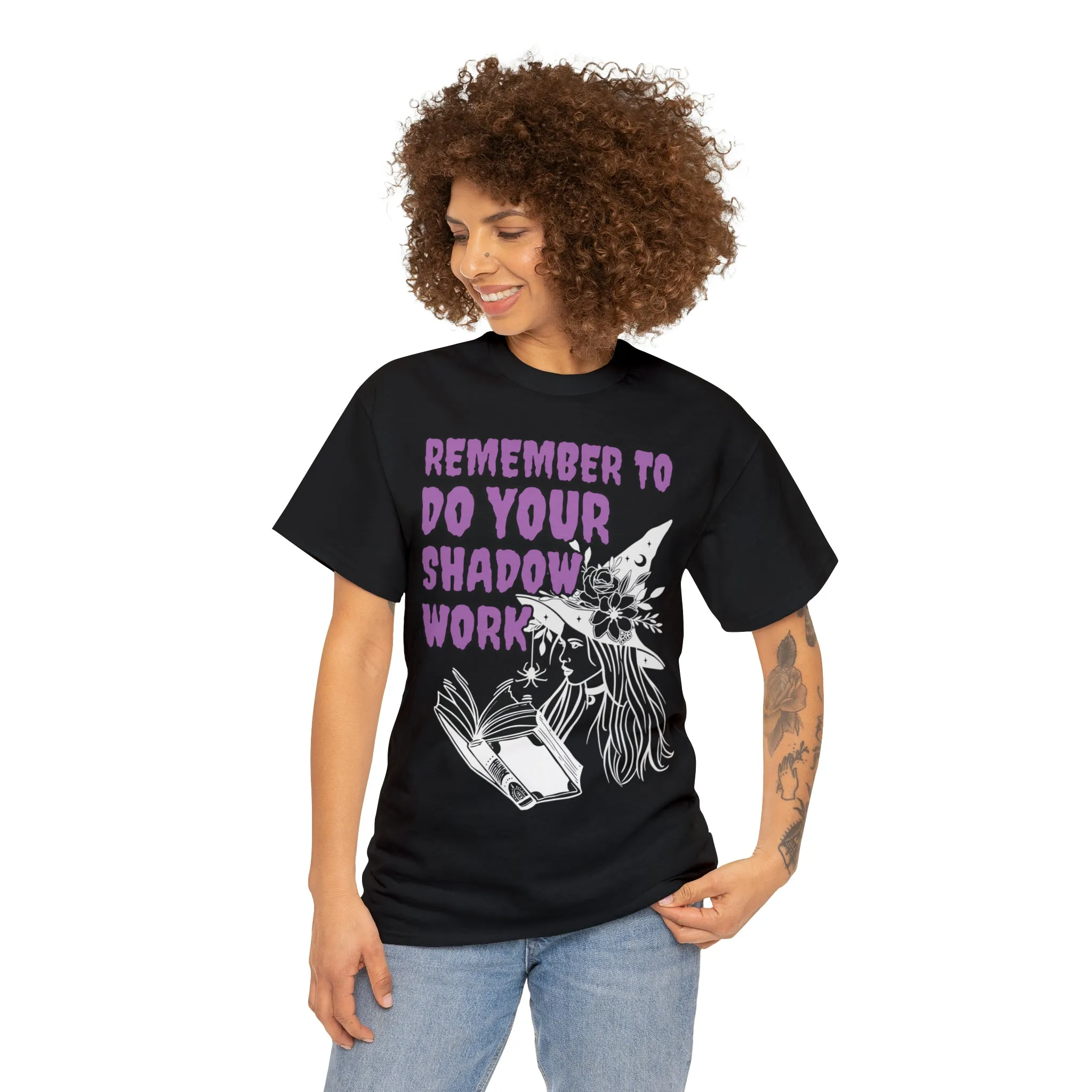 "Remember To Do Your Shadow Work"  Witchy t-shirt