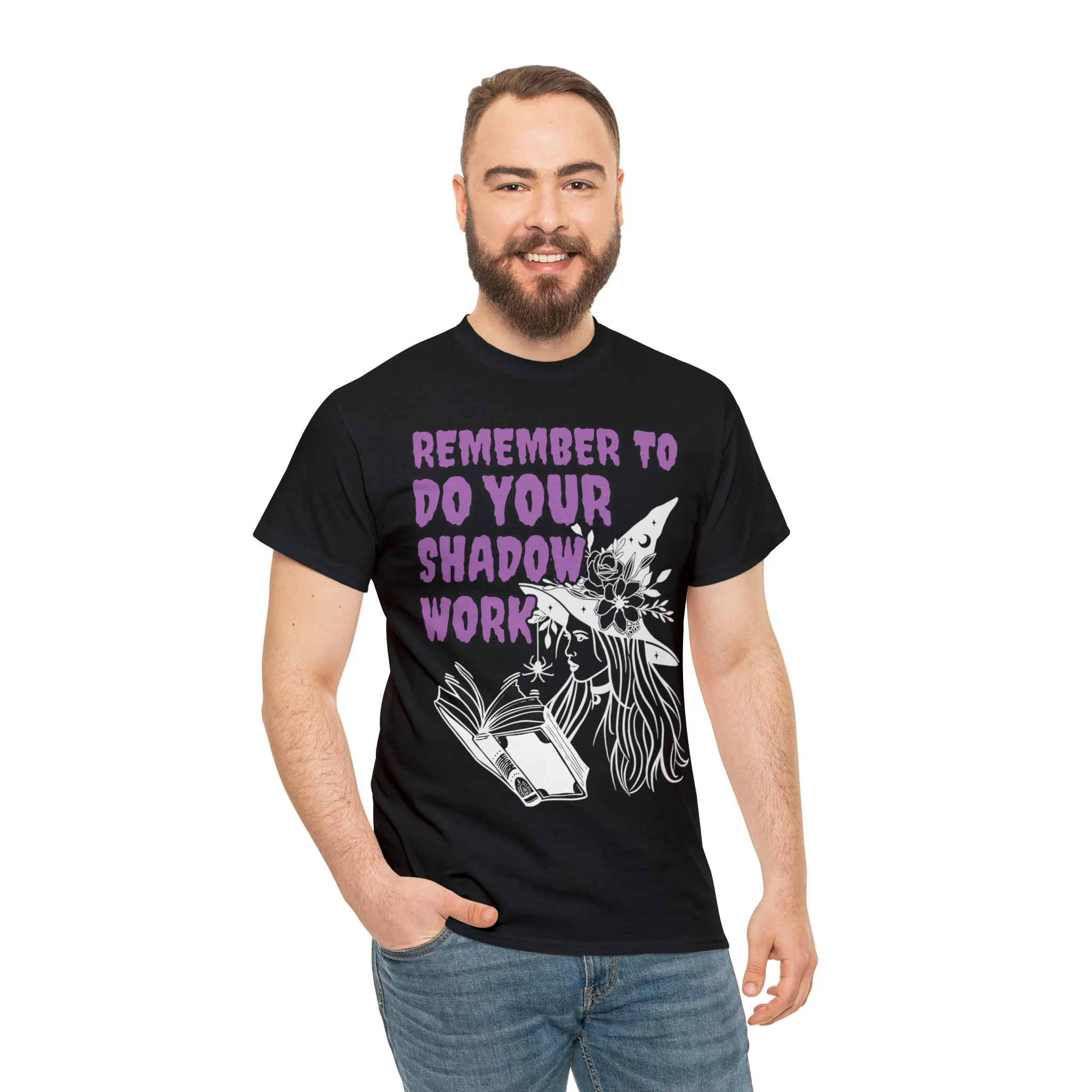 "Remember To Do Your Shadow Work"  Witchy t-shirt