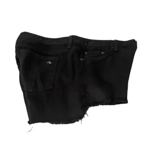 RAG &amp; Bone Black Cut Off Raw Hem Jean Shorts Size 31