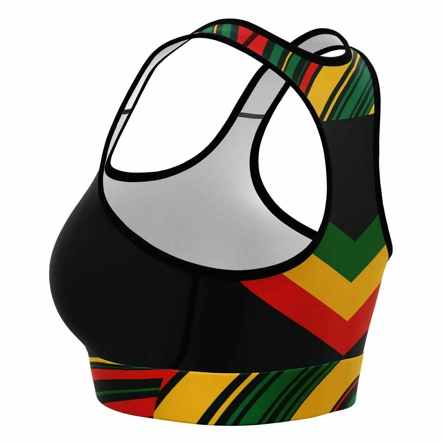 Rasta High Waisted Yoga Leggings and Sports Bra Set