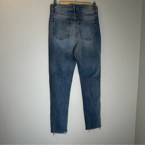 Revice Uptown Jeans Roatrip Wash Distressed Slim Leg High Rise Size 31 Women’s