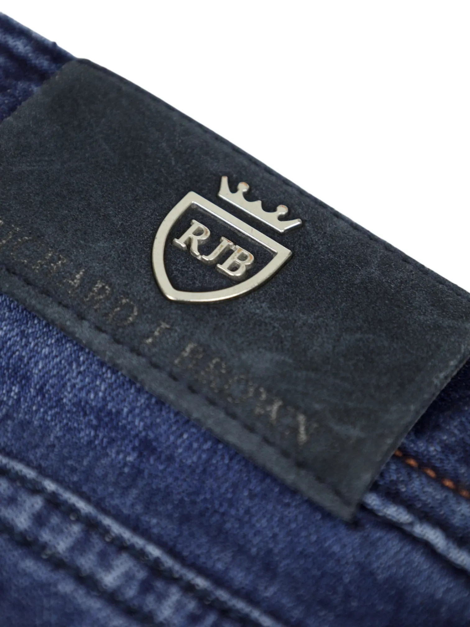 Richard J. Brown Dark Blue Cotton & Cashmere Denim Jeans