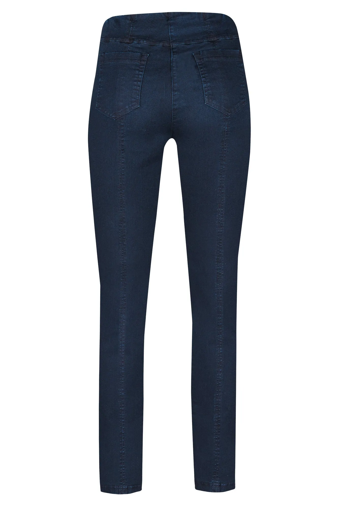 Robell Bella Stretch Denim Trousers - Navy