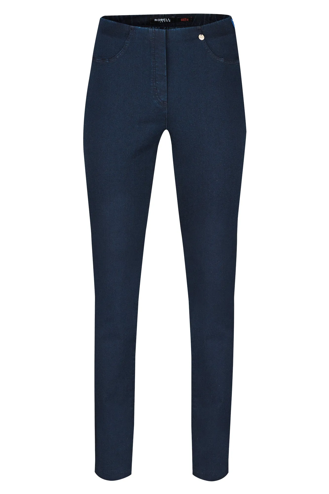 Robell Bella Stretch Denim Trousers - Navy