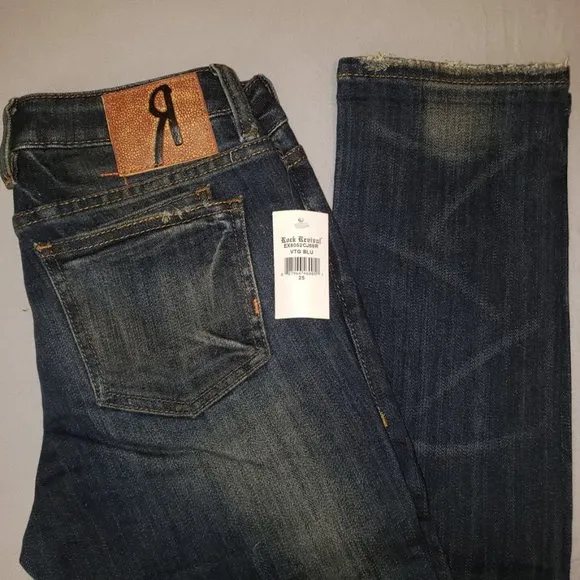 Rock Revival Cuffed Straight Leg Jeans