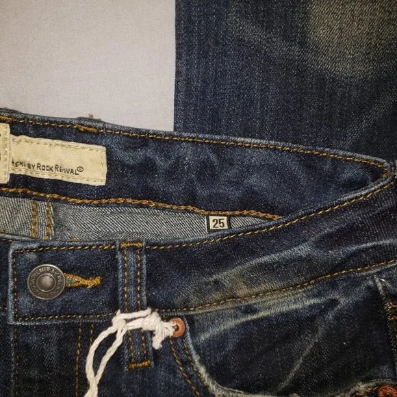 Rock Revival Cuffed Straight Leg Jeans