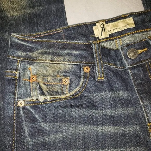 Rock Revival Cuffed Straight Leg Jeans