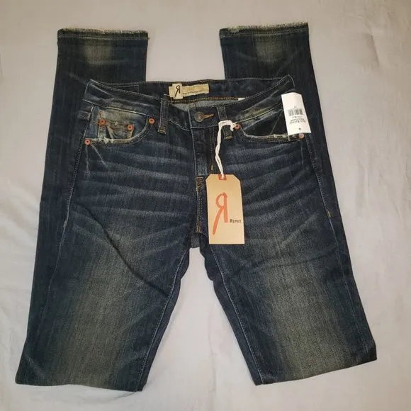 Rock Revival Cuffed Straight Leg Jeans