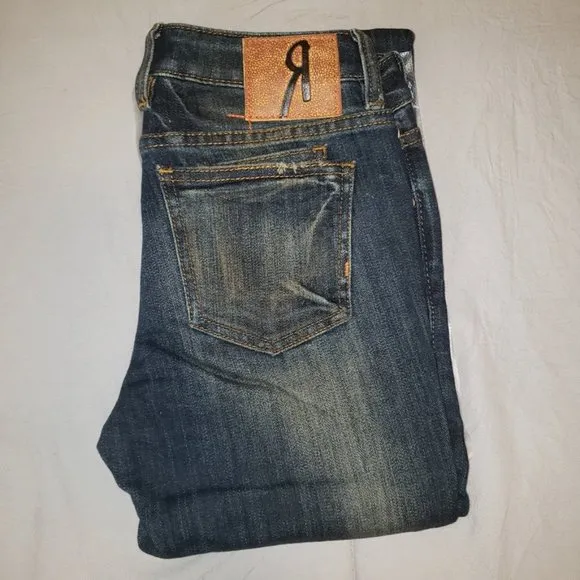 Rock Revival Cuffed Straight Leg Jeans