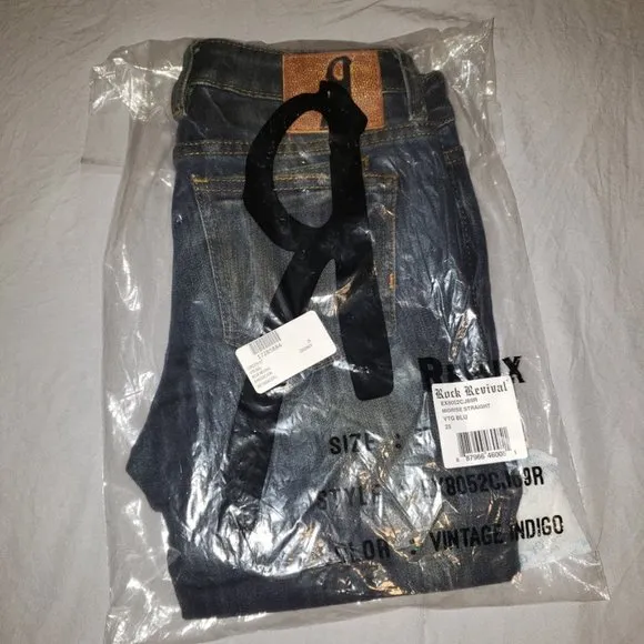 Rock Revival Cuffed Straight Leg Jeans