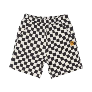 ROCK YOUR BABY BLACK CHECKER SHORTS