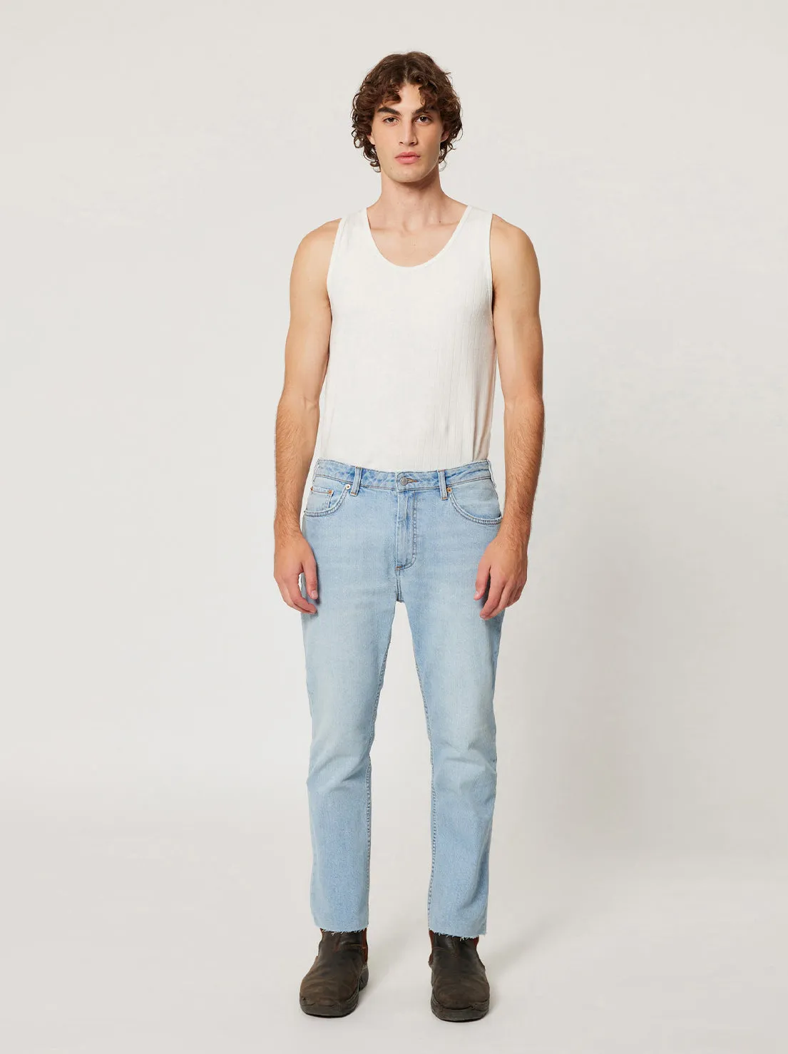 Rolla's - Relaxo Chop - Comfort - Bleached Vintage Blue