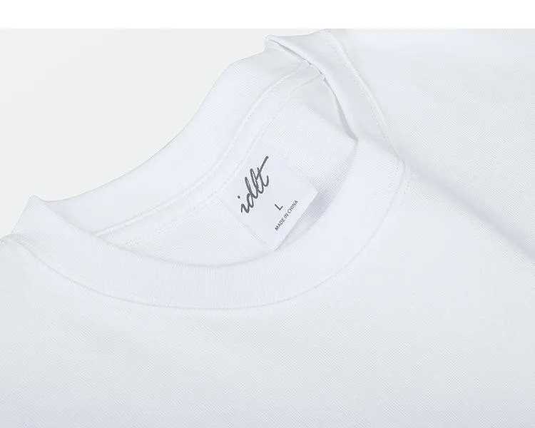 Round Neck Solid Color T-shirt