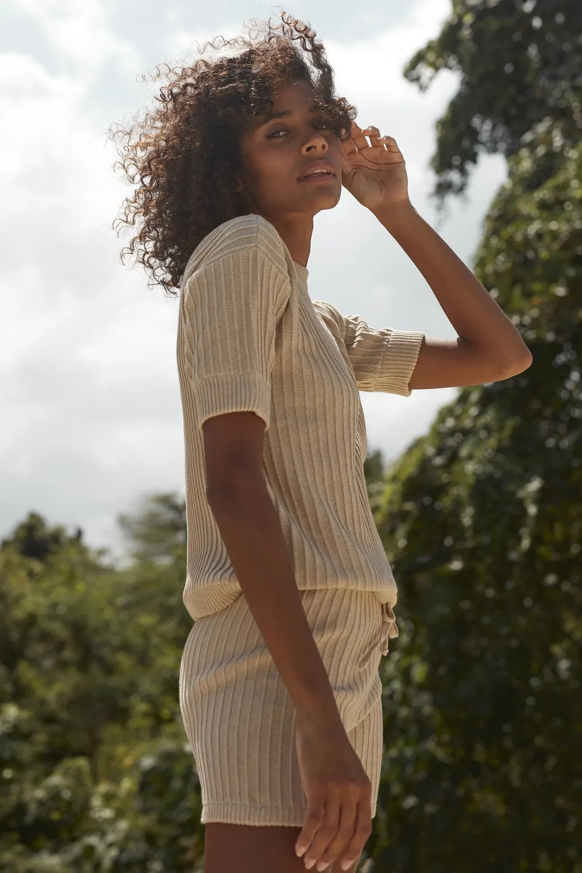 Rue Stiic Pamela Knit Tee (Sand)