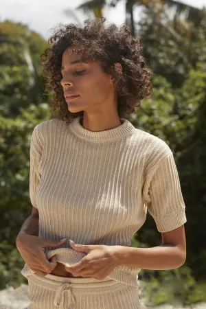 Rue Stiic Pamela Knit Tee (Sand)